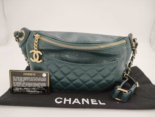 CHANEL Matelasse Body Bag/Waist Bag