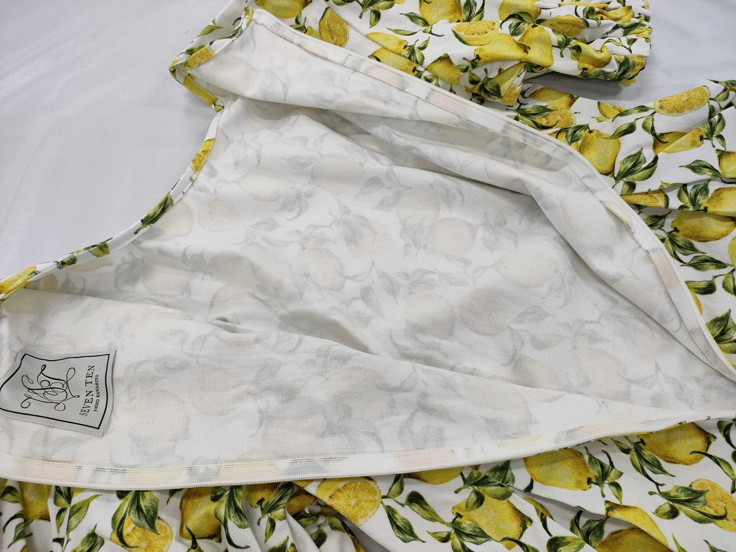 SEVEN TEN Lemon Print Top Dress