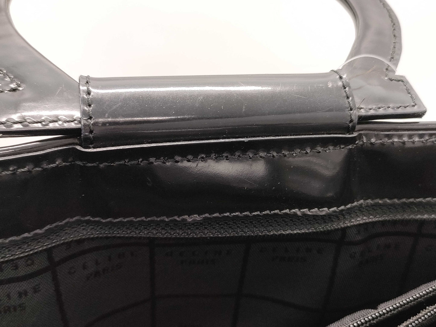 CELINE Enamel Handbag