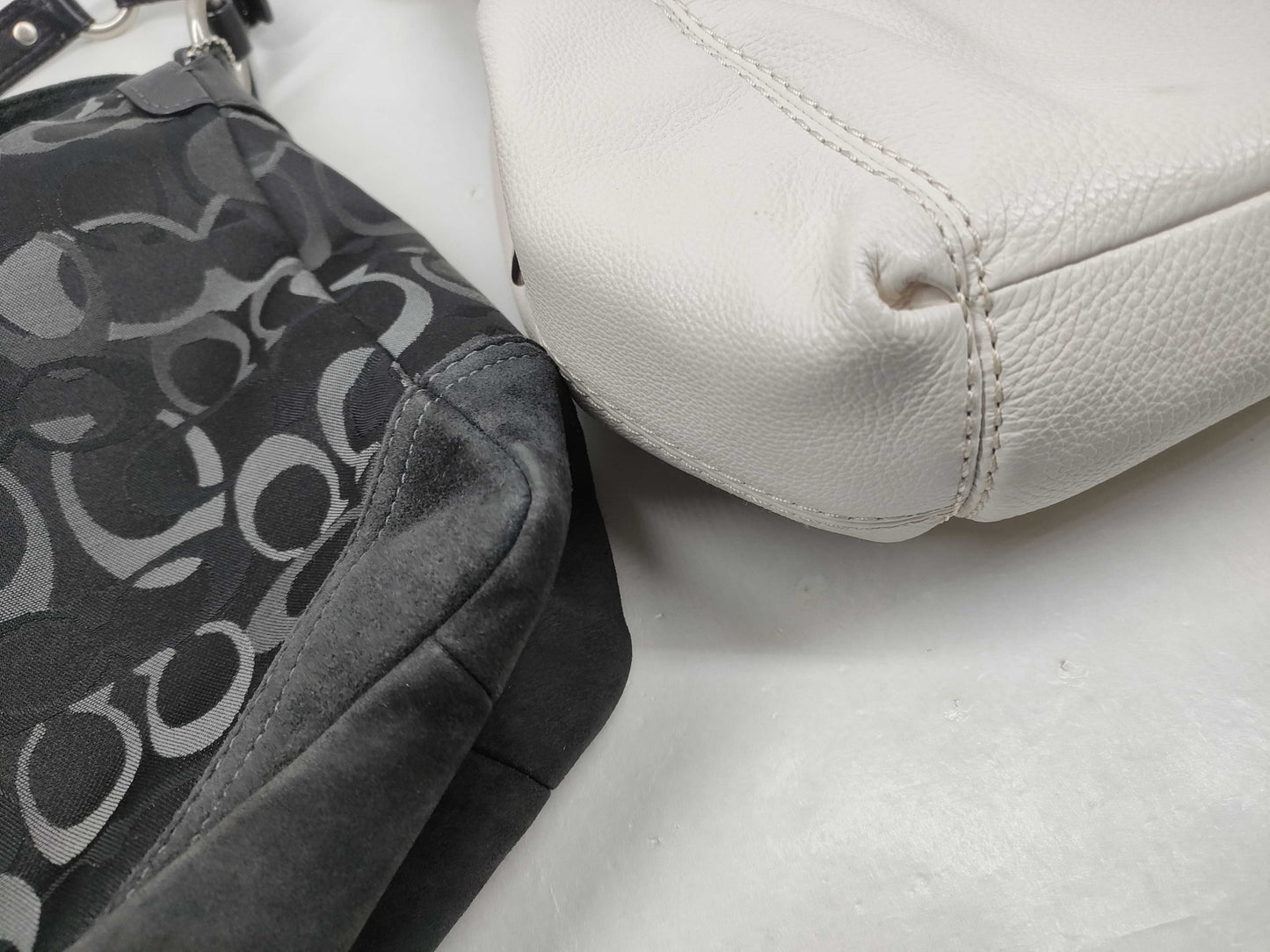 COACH Signature Coach Bags with Leather Shoulder Bag