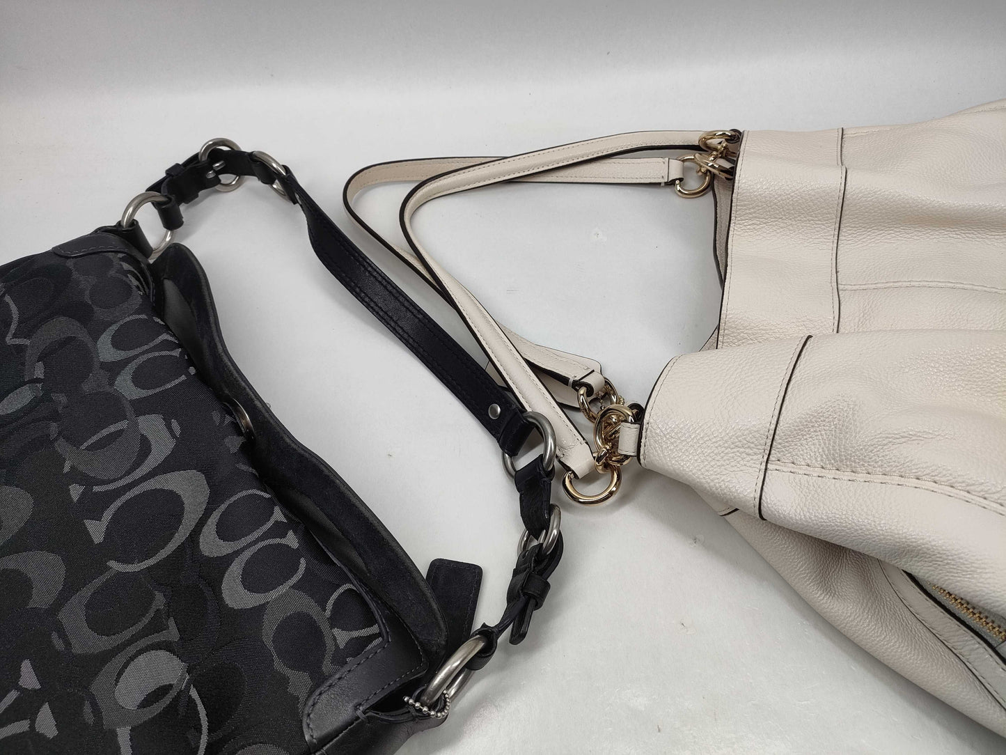 COACH Signature Coach Bags with Leather Shoulder Bag