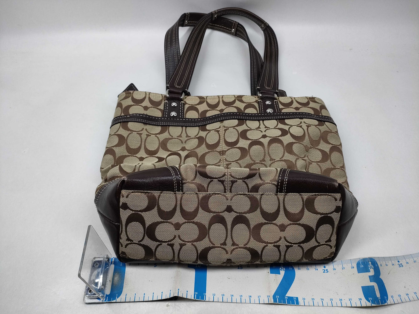 COACH Signature Coach Bags with Leather Shoulder Bag