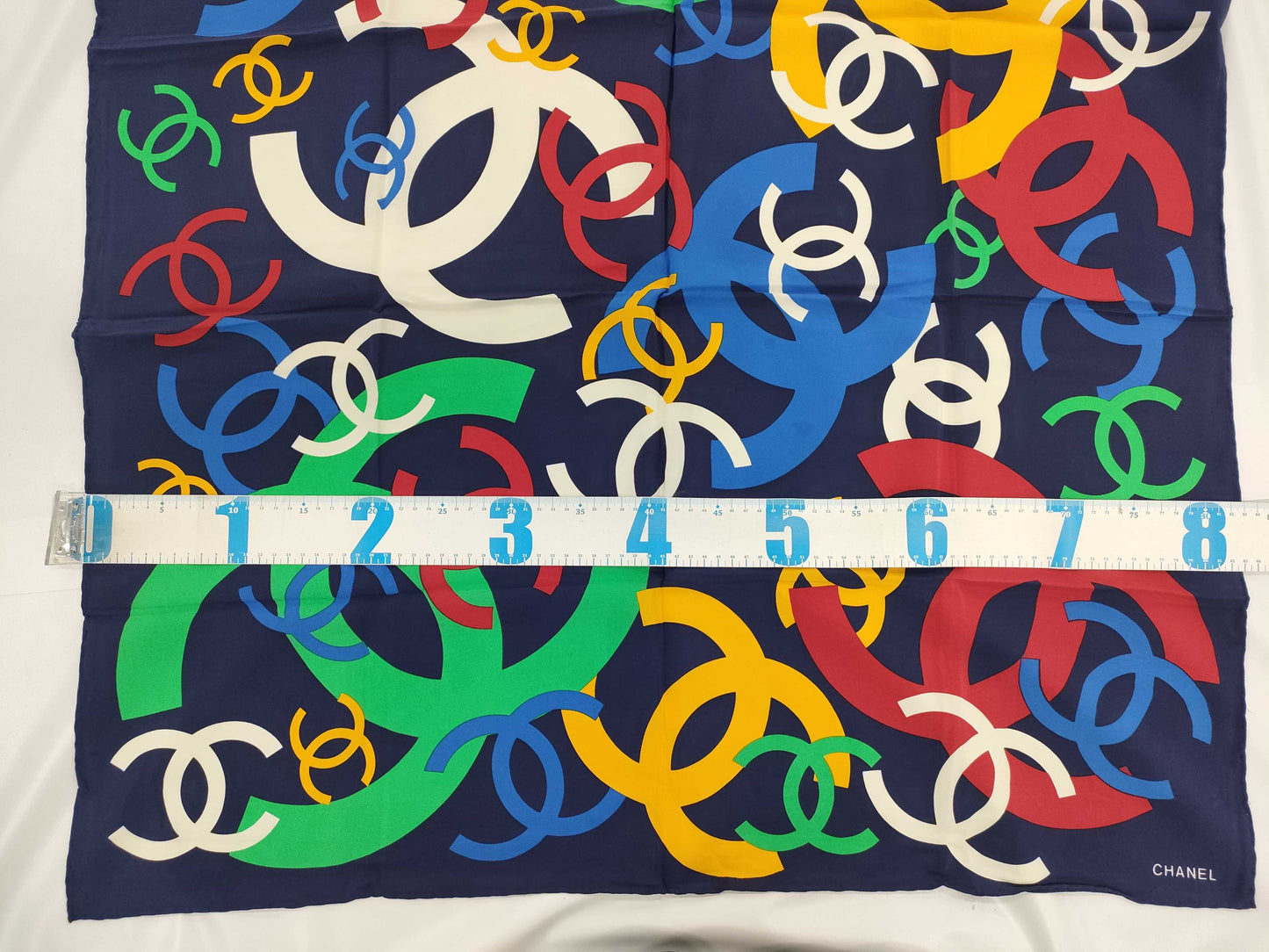 CHANEL Coco Mark Multicolor Scarf