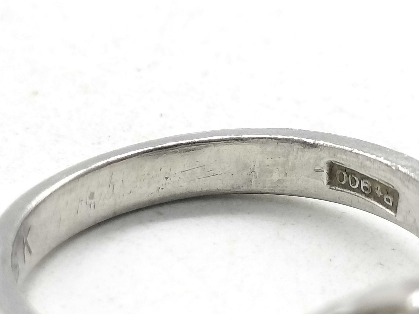 E0.17ct D0.32ct Pt900 4.6g Ring