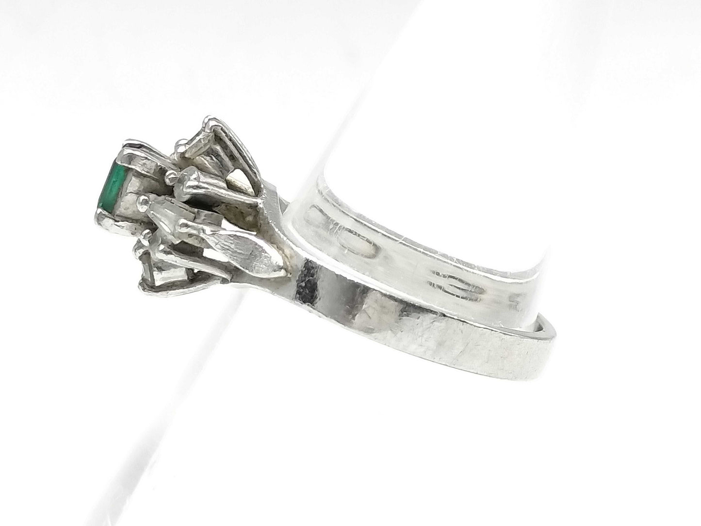 E0.17ct D0.32ct Pt900 4.6g Ring