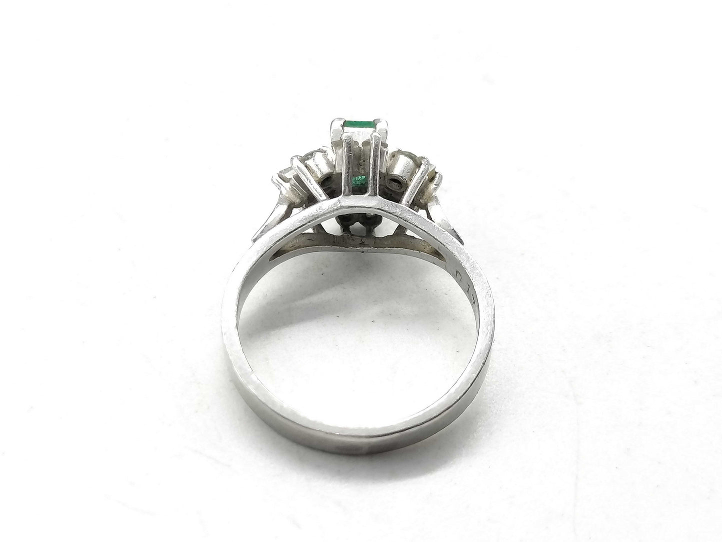 E0.17ct D0.32ct Pt900 4.6g Ring