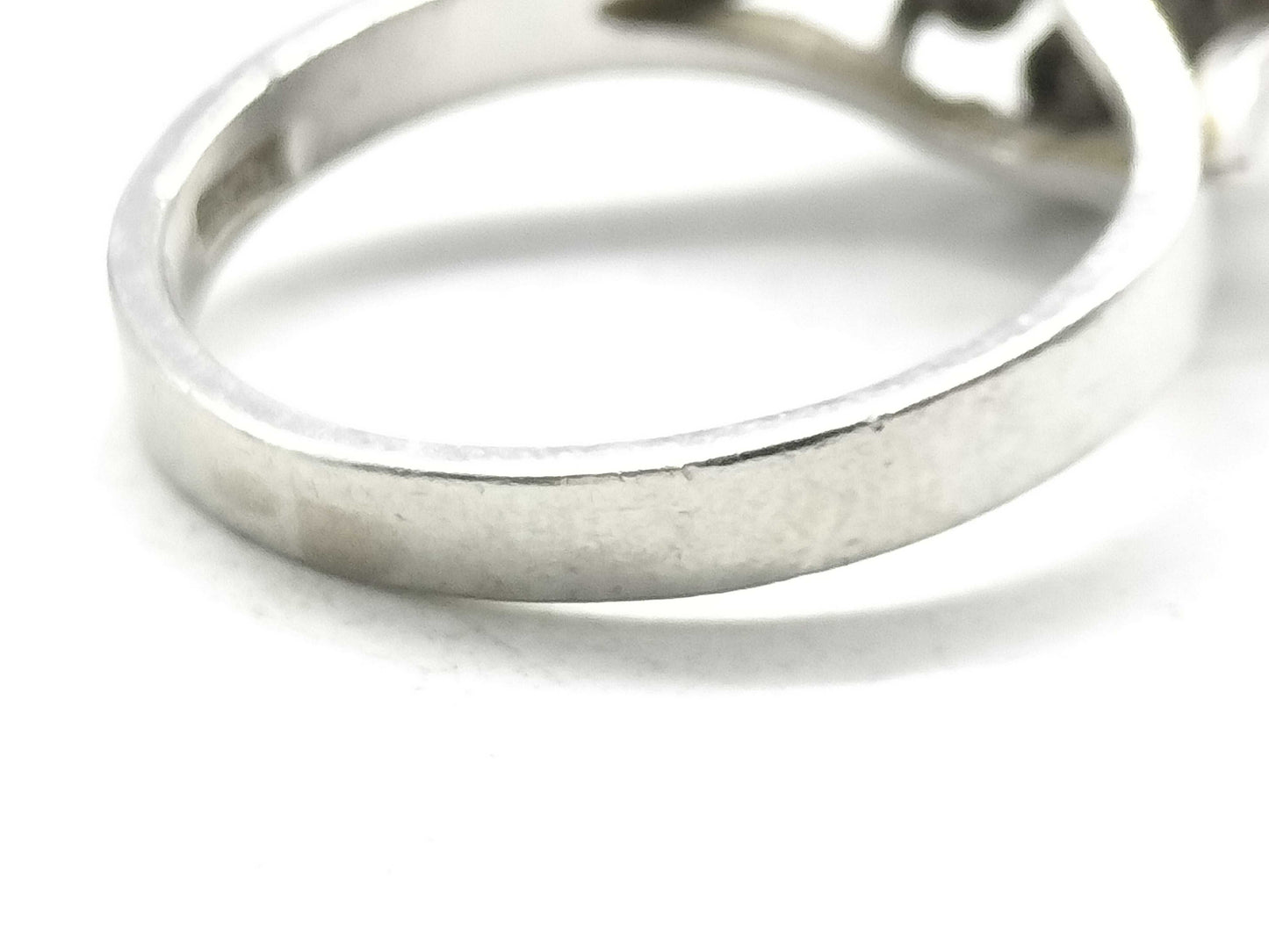 E0.17ct D0.32ct Pt900 4.6g Ring