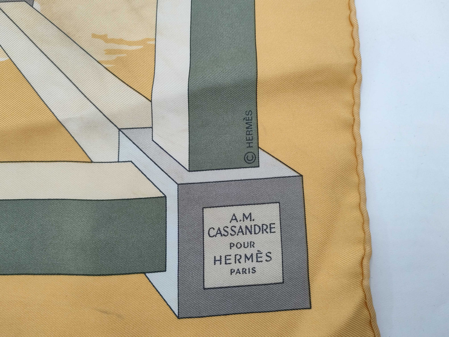HERMES Carré 45 A.M.CASSANDRE Scarf