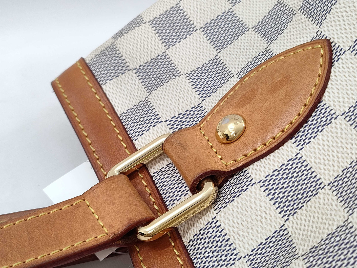 LOUIS VUITTON Damier Azur N51207 Hampstead PM Tote Bag
