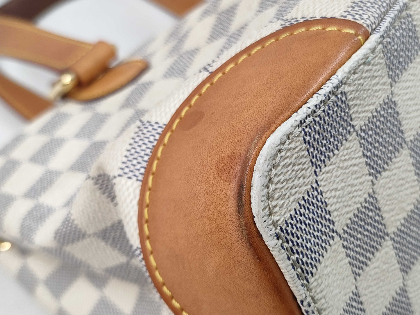 LOUIS VUITTON Damier Azur N51207 Hampstead PM Tote Bag