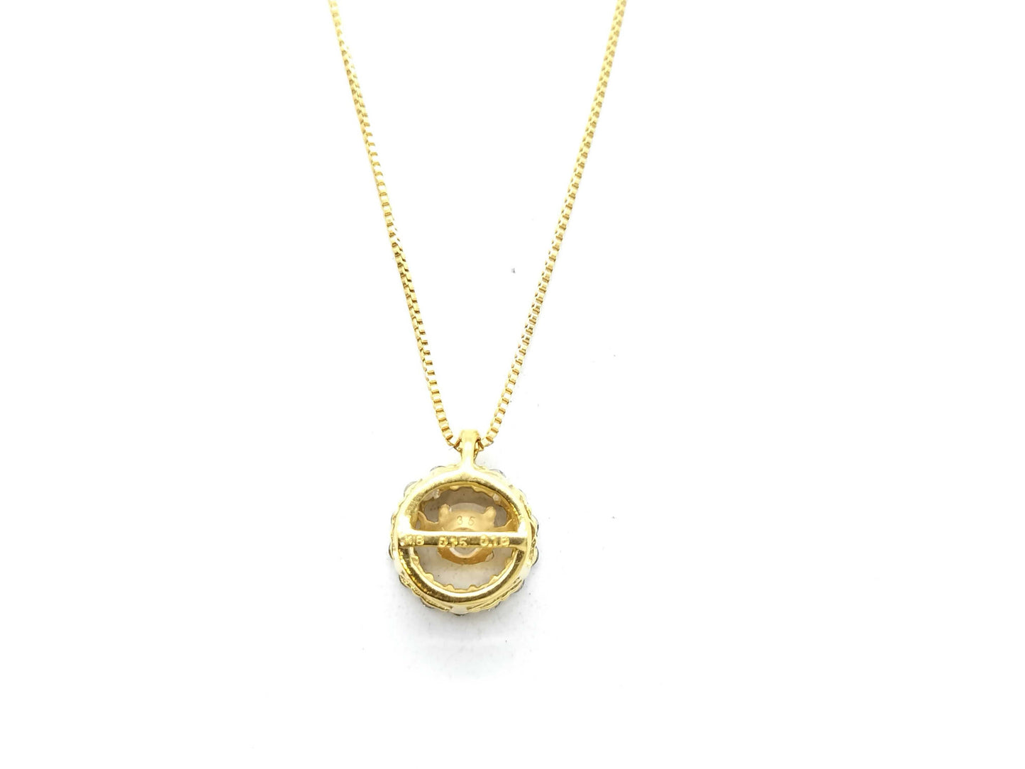 D 0.15ct/0.18ct K18 2.1g Necklace