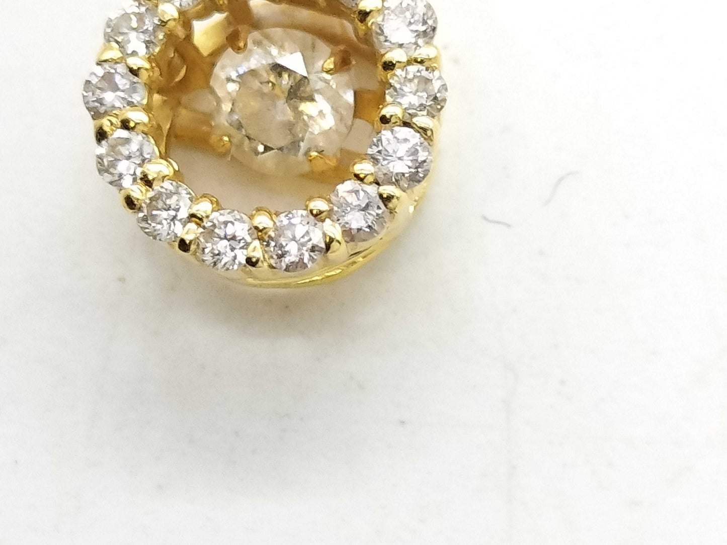 D 0.15ct/0.18ct K18 2.1g Necklace
