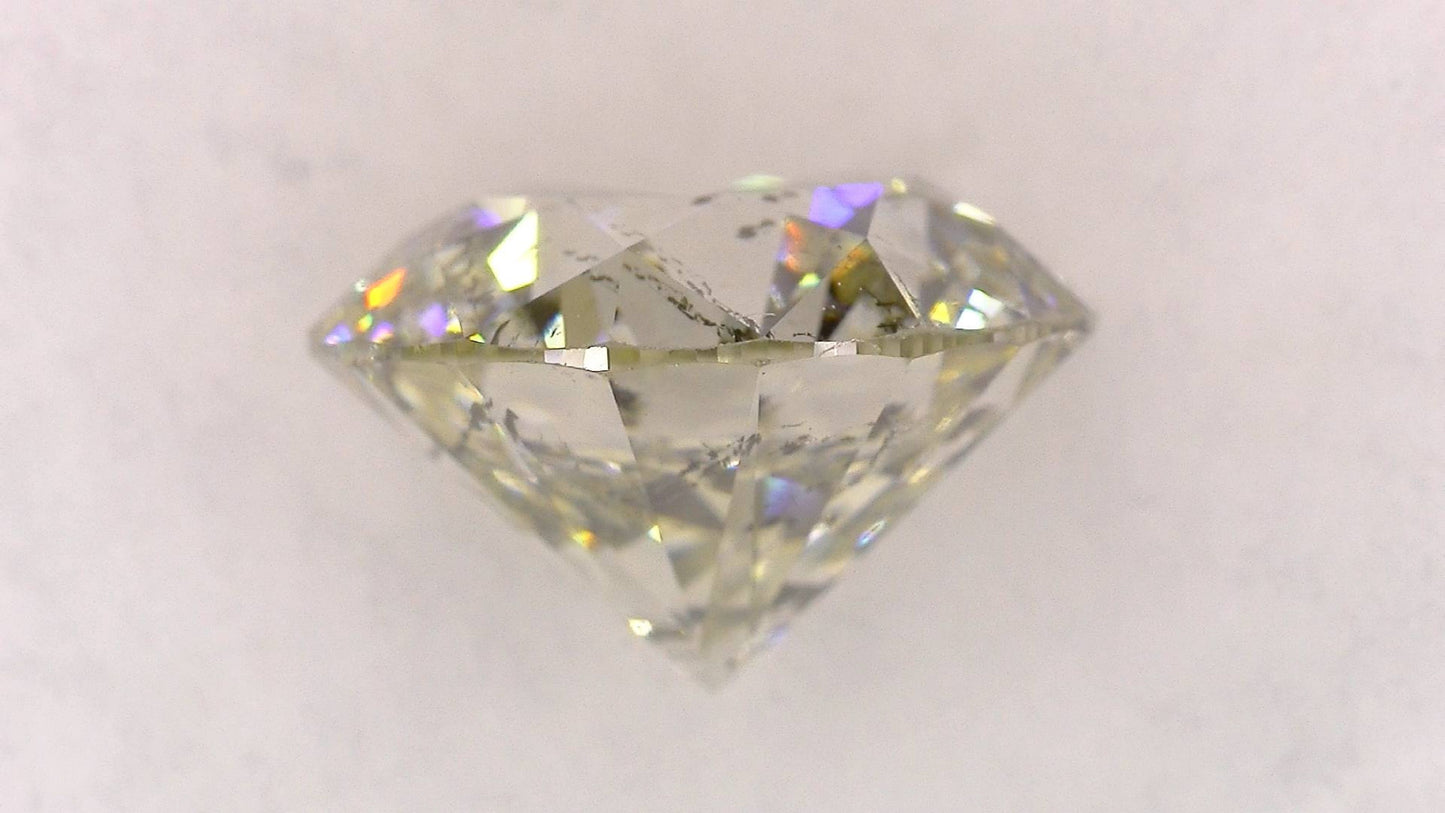 2.254ct L I-1 GOOD/GD/GD MEDIUM BLUE NATURAL 8.26-8.34X5.35mm Diamond Loose