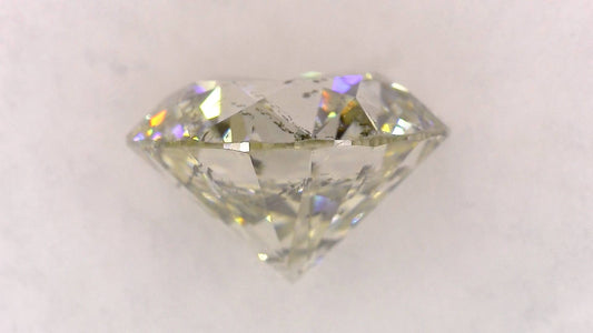 2.254ct L I-1 GOOD/GD/GD MEDIUM BLUE NATURAL 8.26-8.34X5.35mm Diamond Loose