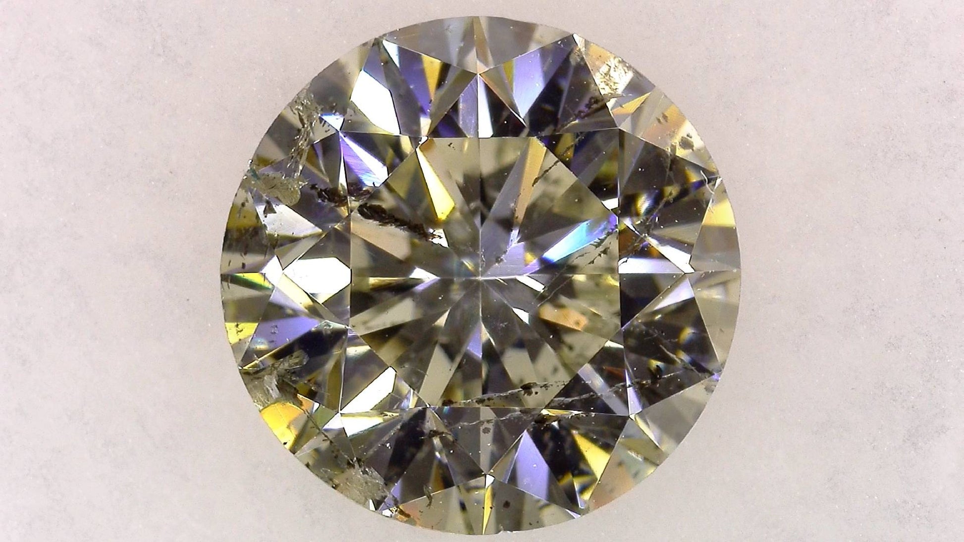 2.254ct L I-1 GOOD/GD/GD MEDIUM BLUE NATURAL 8.26-8.34X5.35mm Diamond Loose