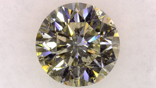 2.254ct L I-1 GOOD/GD/GD MEDIUM BLUE NATURAL 8.26-8.34X5.35mm Diamond Loose