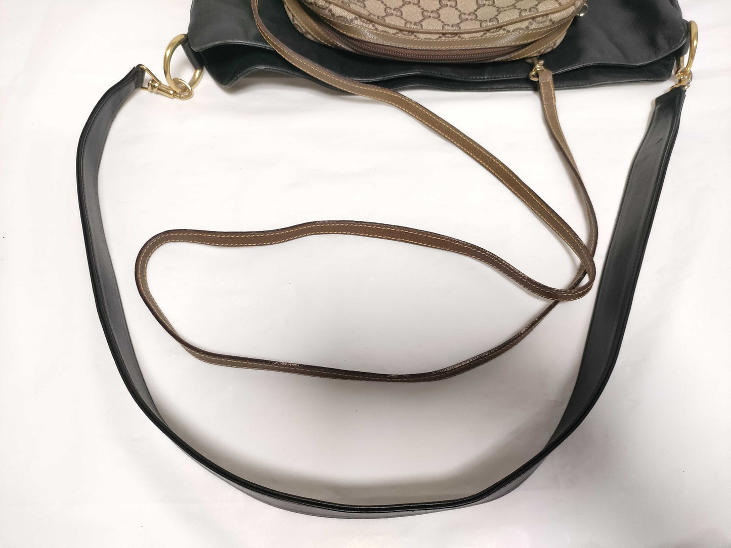 GUCCI GG Canvas Gucci Plus/Leather 001 2058 1577 0*2-Piece Shoulder Bag Set