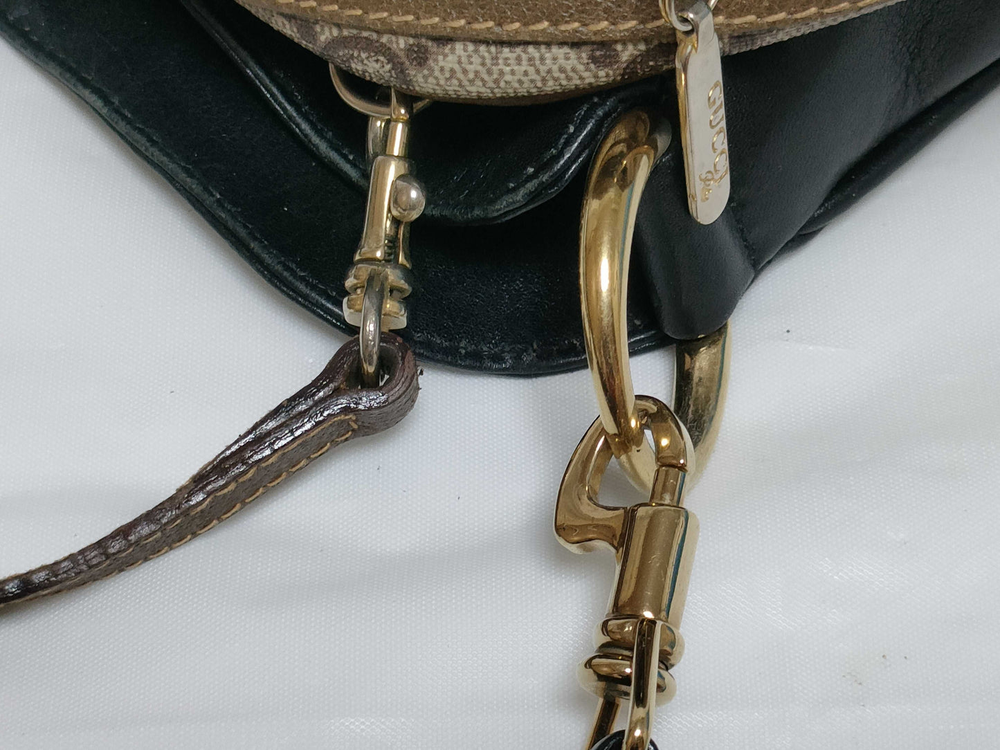 GUCCI GG Canvas Gucci Plus/Leather 001 2058 1577 0*2-Piece Shoulder Bag Set