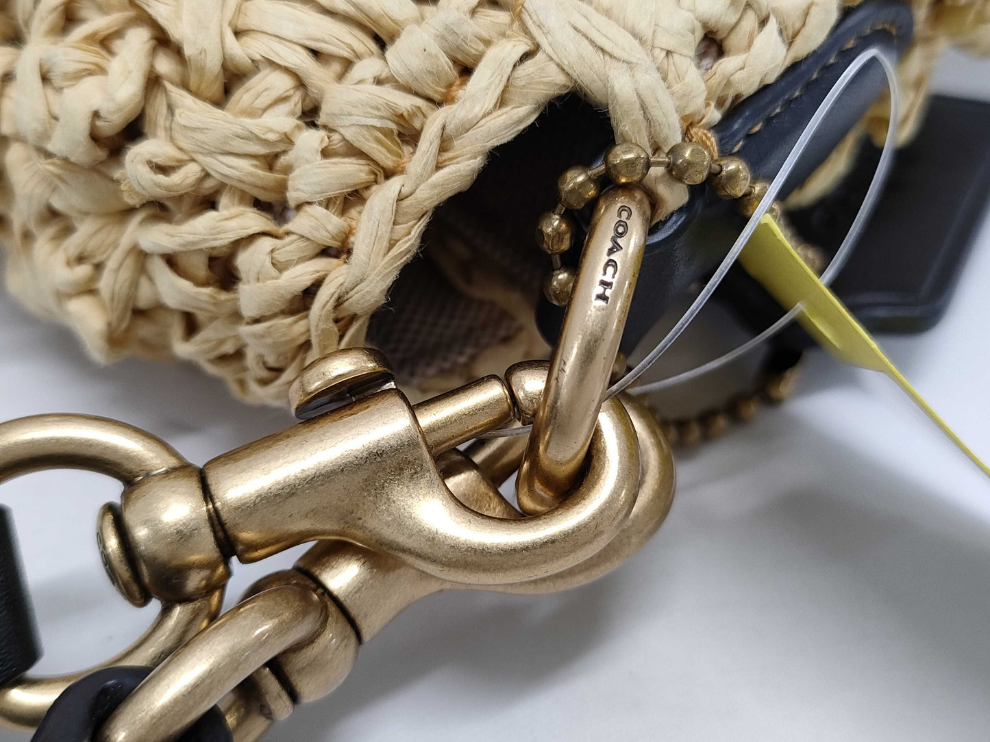 COACH Straw Shoulder Bag