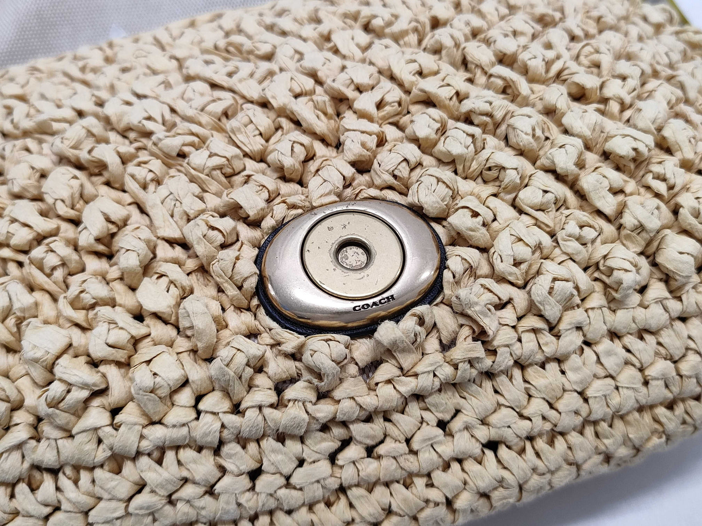 COACH Straw Shoulder Bag