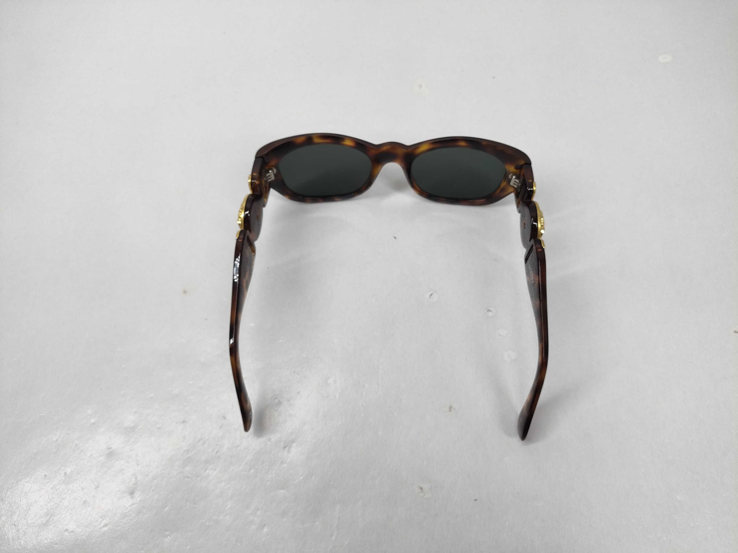VERSACE Tortoiseshell Medusa Sunglasses with Gold Hardware and Case