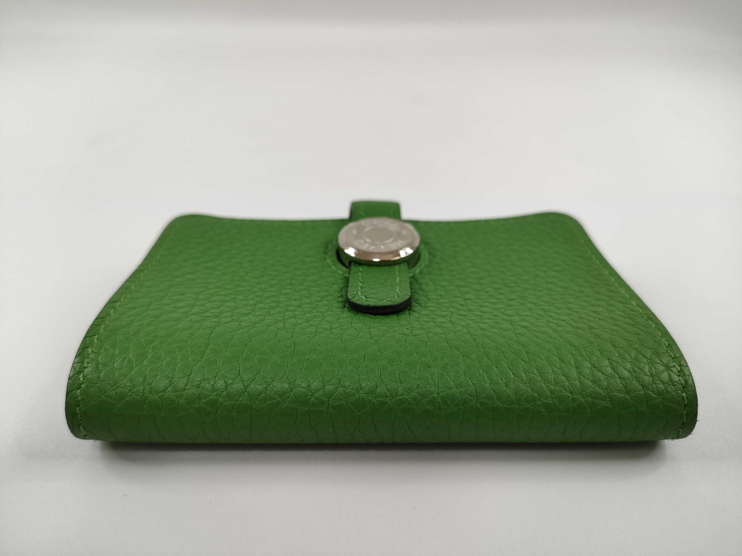 HERMES Dogon Card Case, B Stamp, Green, Card Case, Pass Case, Business Card Case