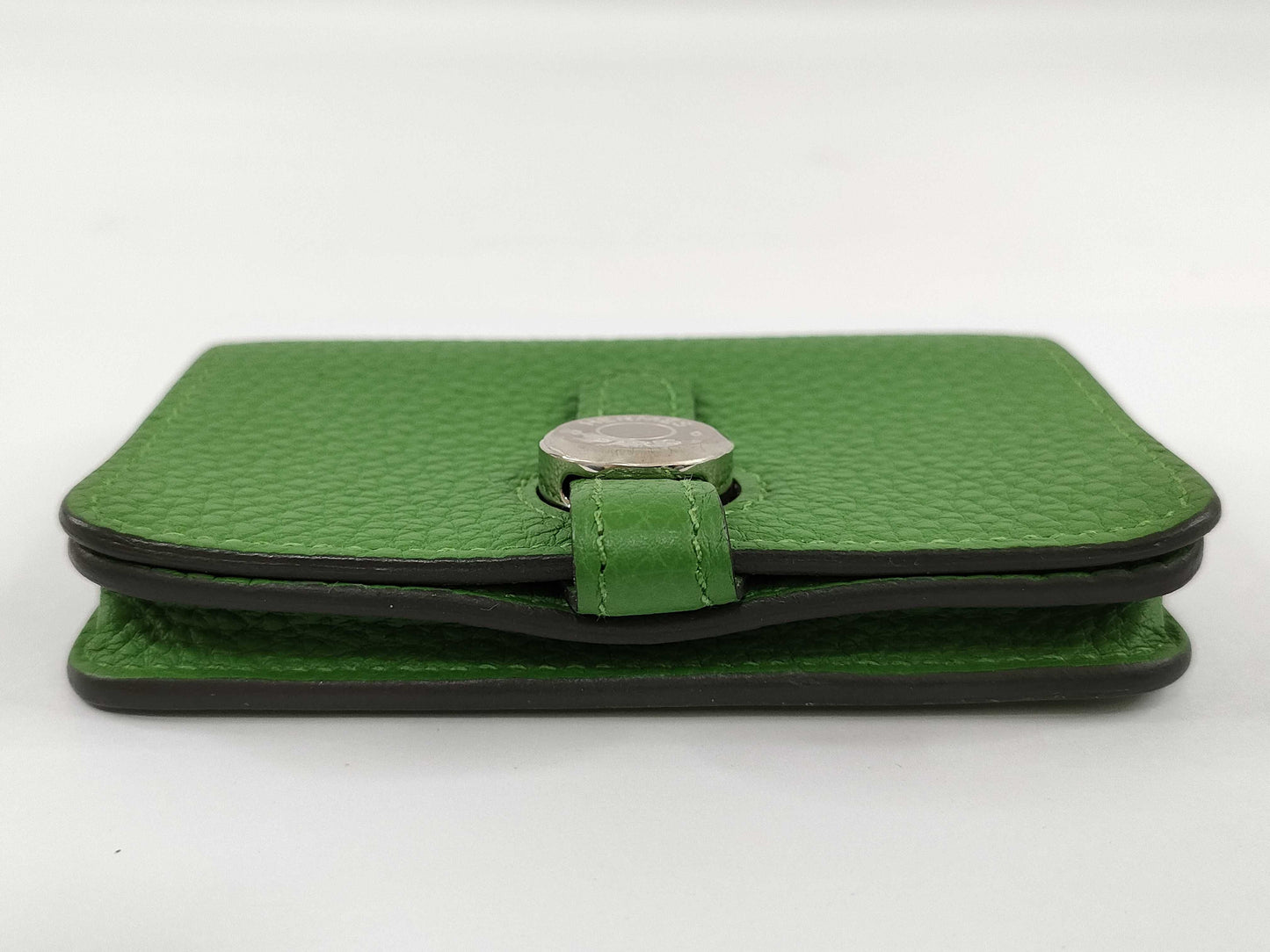 HERMES Dogon Card Case, B Stamp, Green, Card Case, Pass Case, Business Card Case