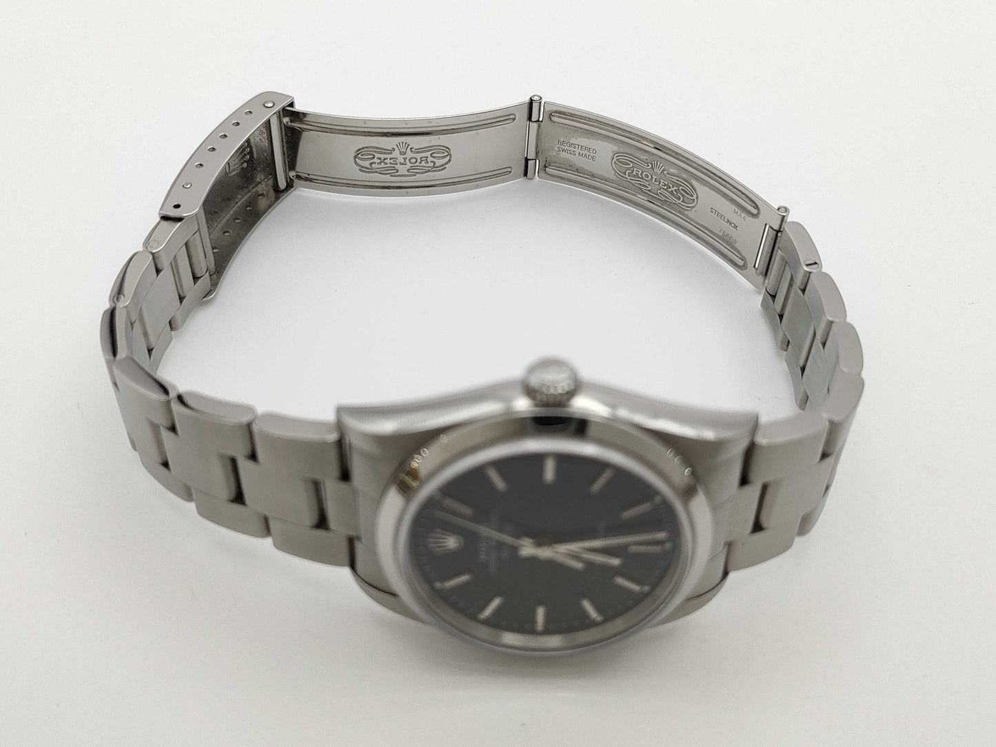 ROLEX 14000M D214967 Black Dial Boys' Watch
