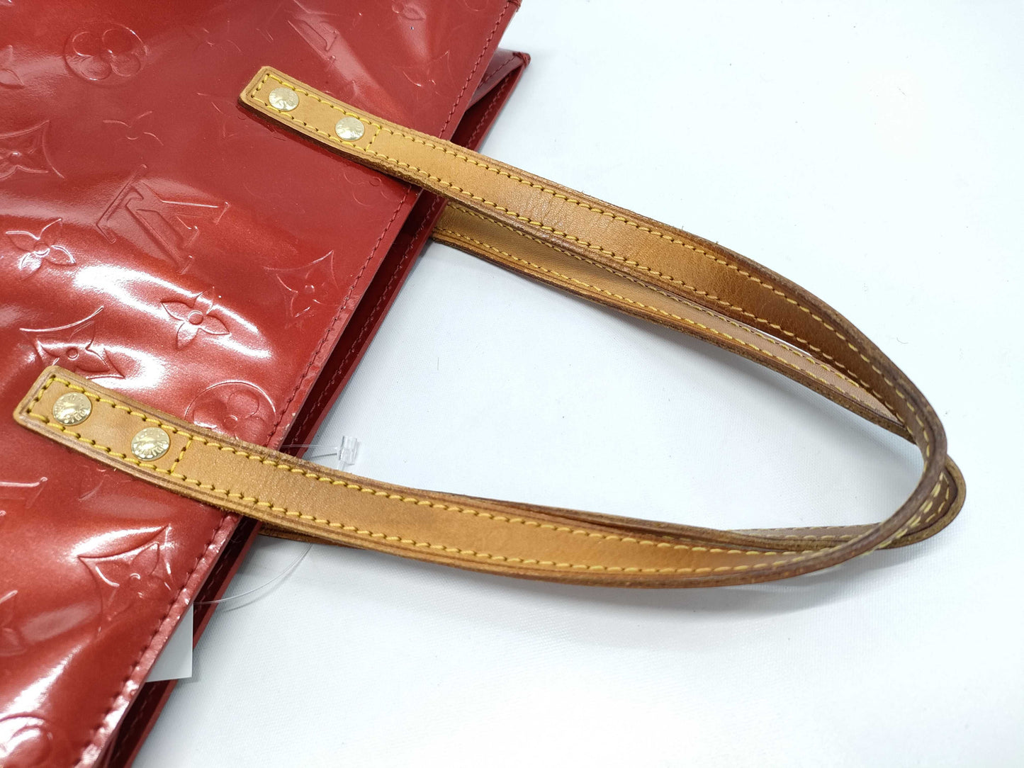 LOUIS VUITTON Vernis M91086 Reed MM Tote Bag