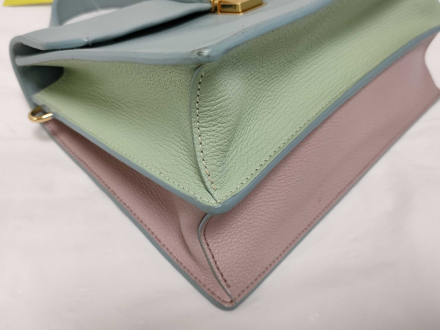 Miu Miu Madras/Light Blue, Pink, Light Green/Strap Included Handbag