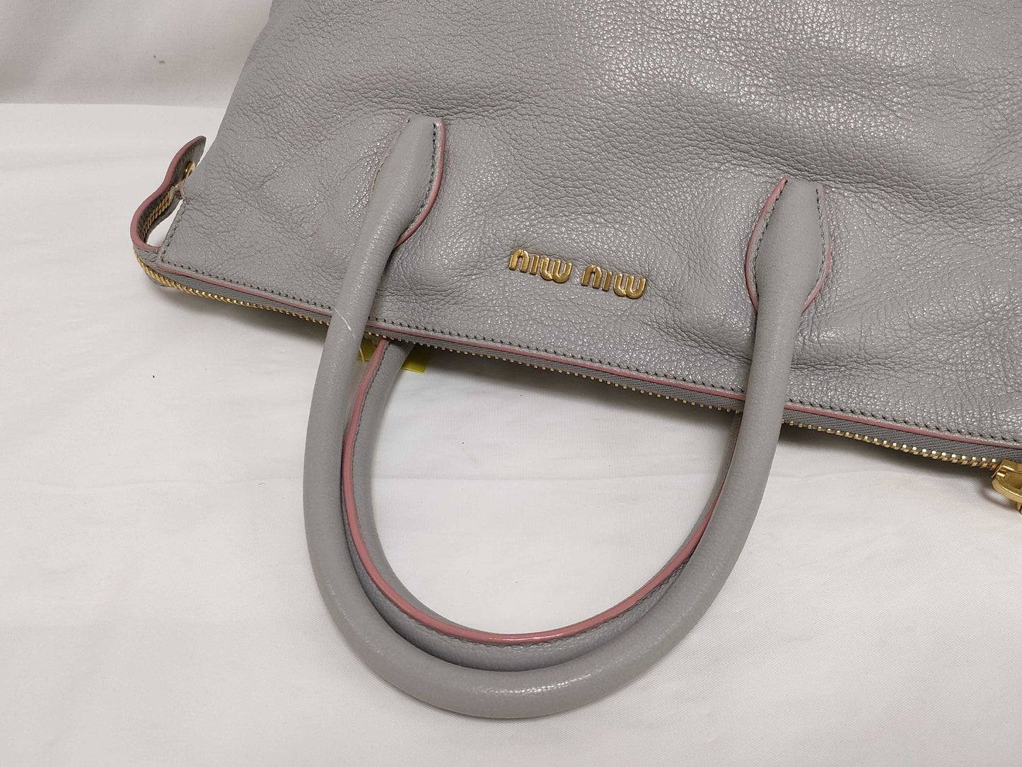 Miu Miu Madras/Light Blue/Strap Handbag