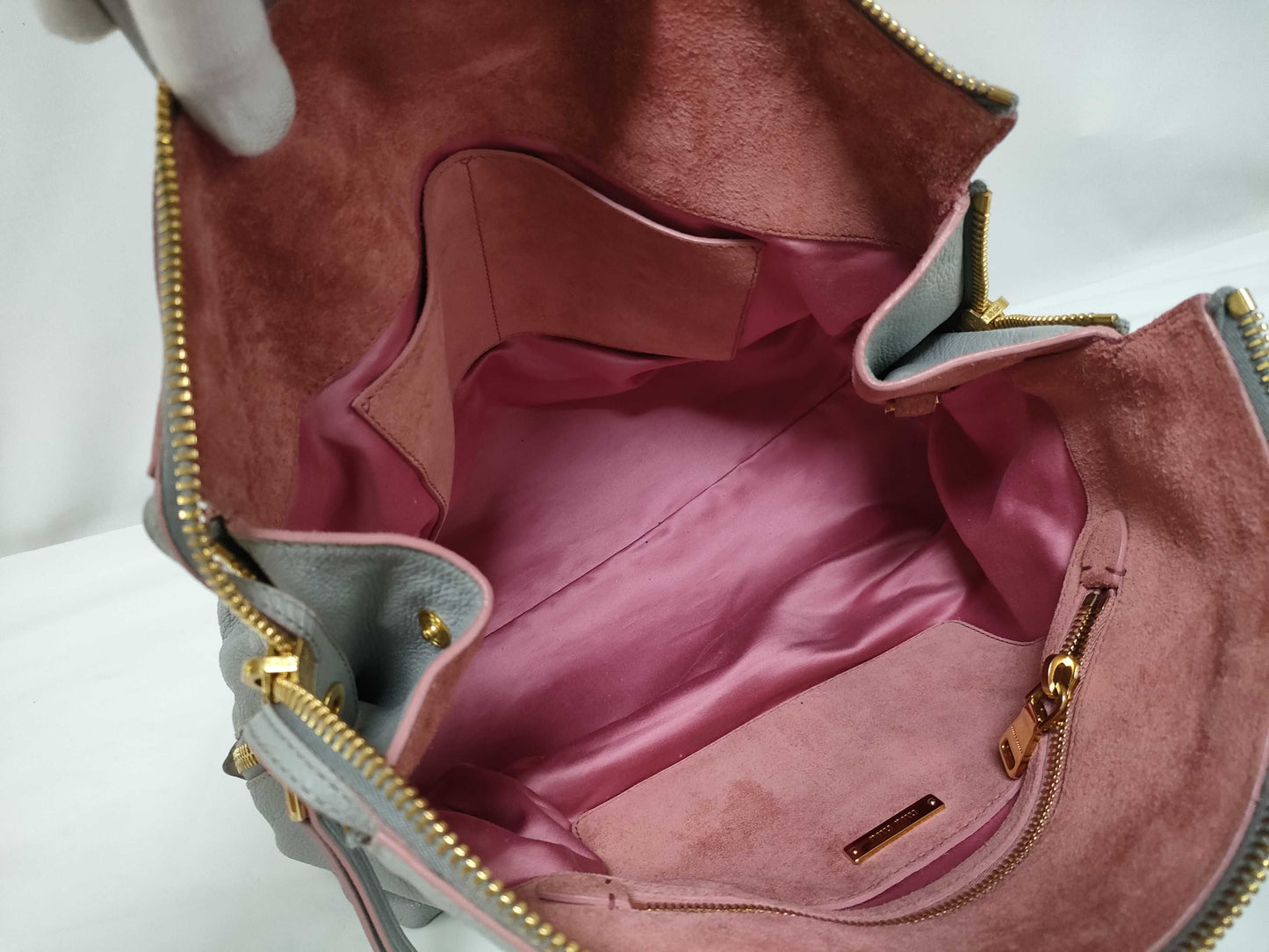 Miu Miu Madras/Light Blue/Strap Handbag