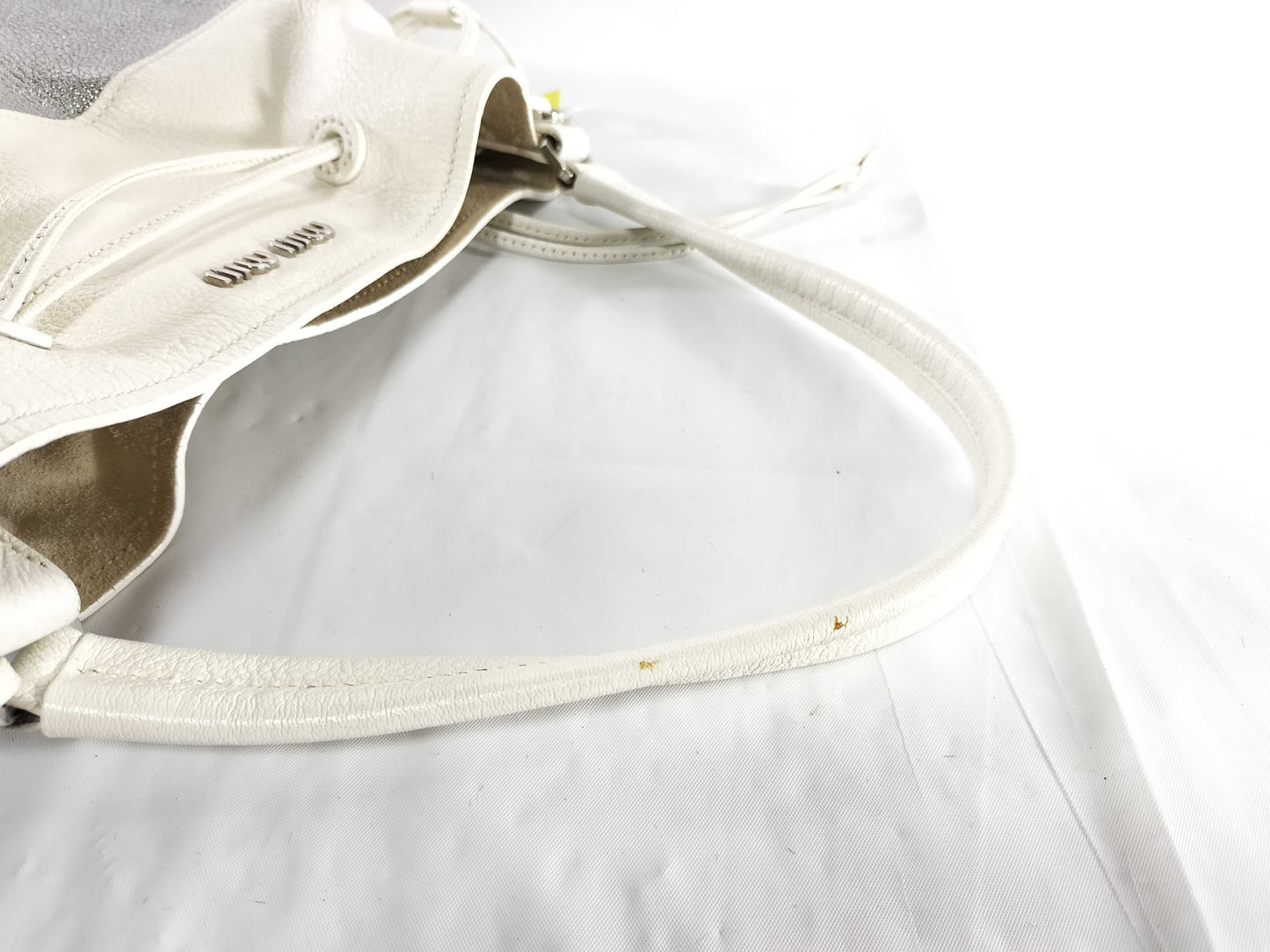 Miu Miu Madras/Silver & White/Strap Included Shoulder Bag