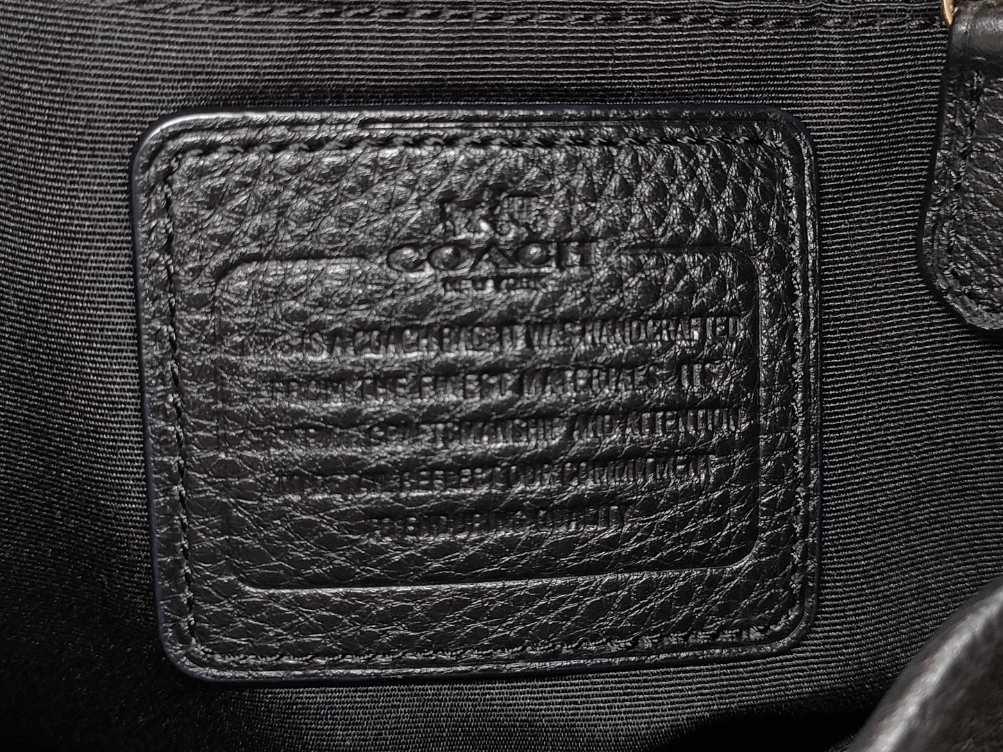 COACH Black Tote Bag