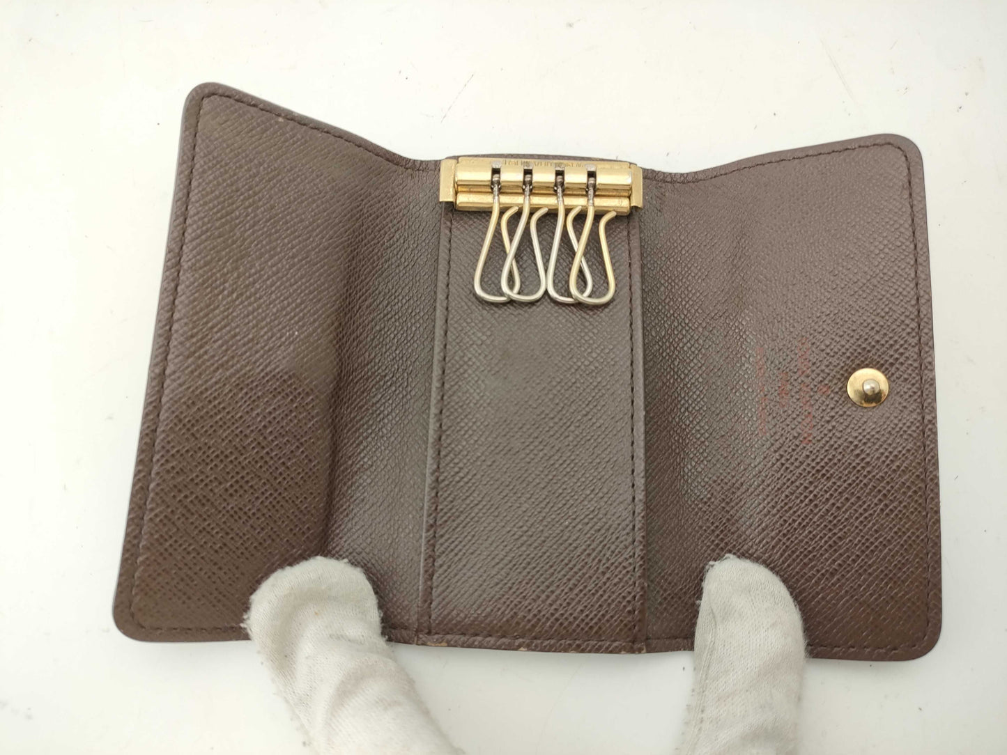 LOUIS VUITTON Damier Key Case 4-Ring Key Case/Key Holder