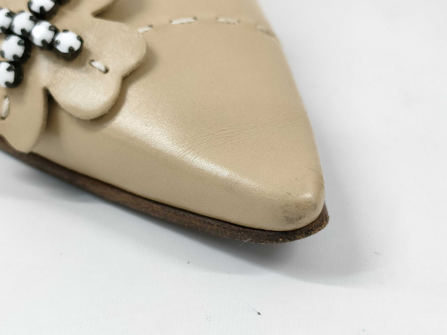 CHANEL Clover Design Leather Pumps