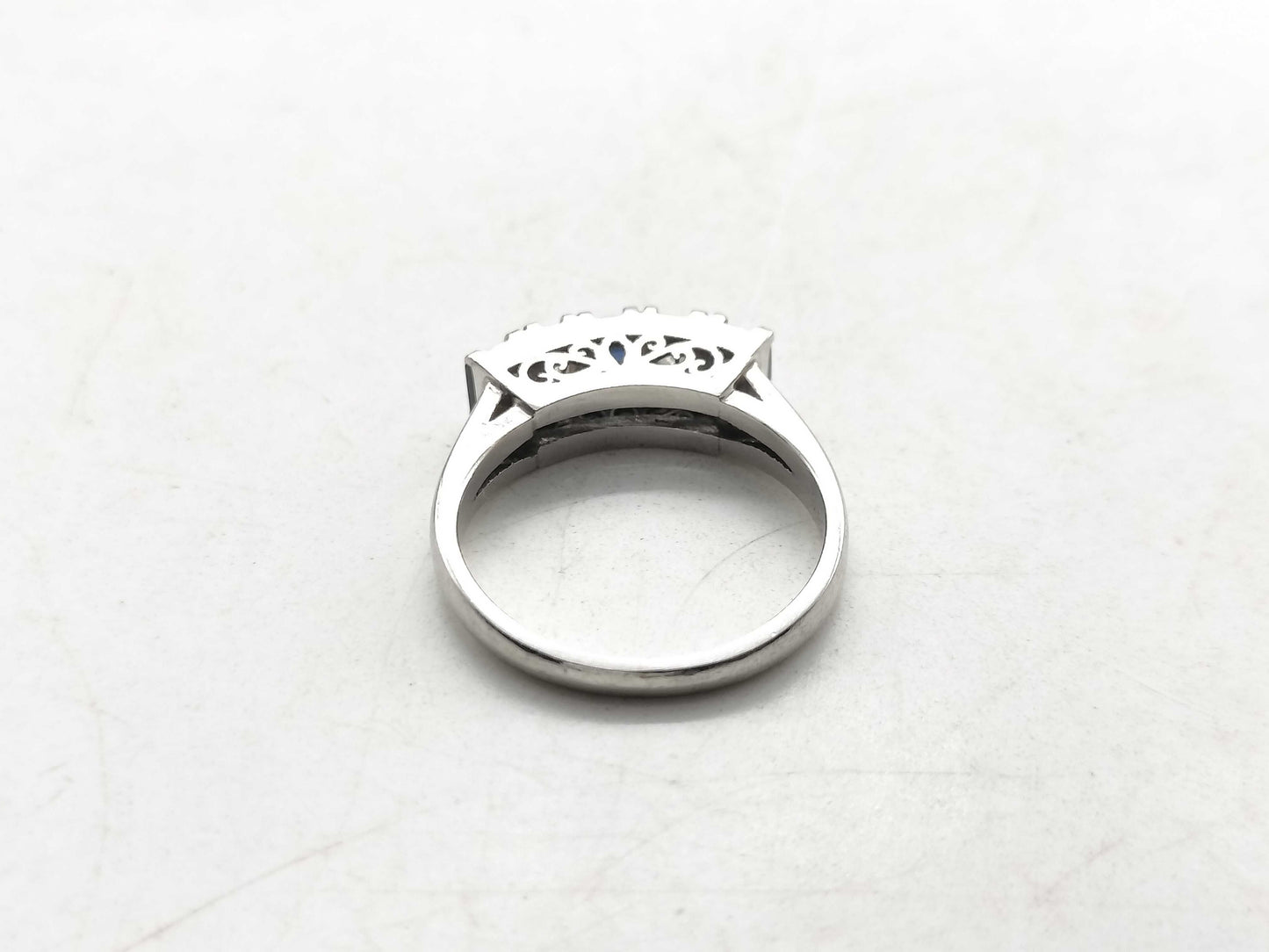 S 0.59ct D 0.26ct Pt900 5.3g Ring