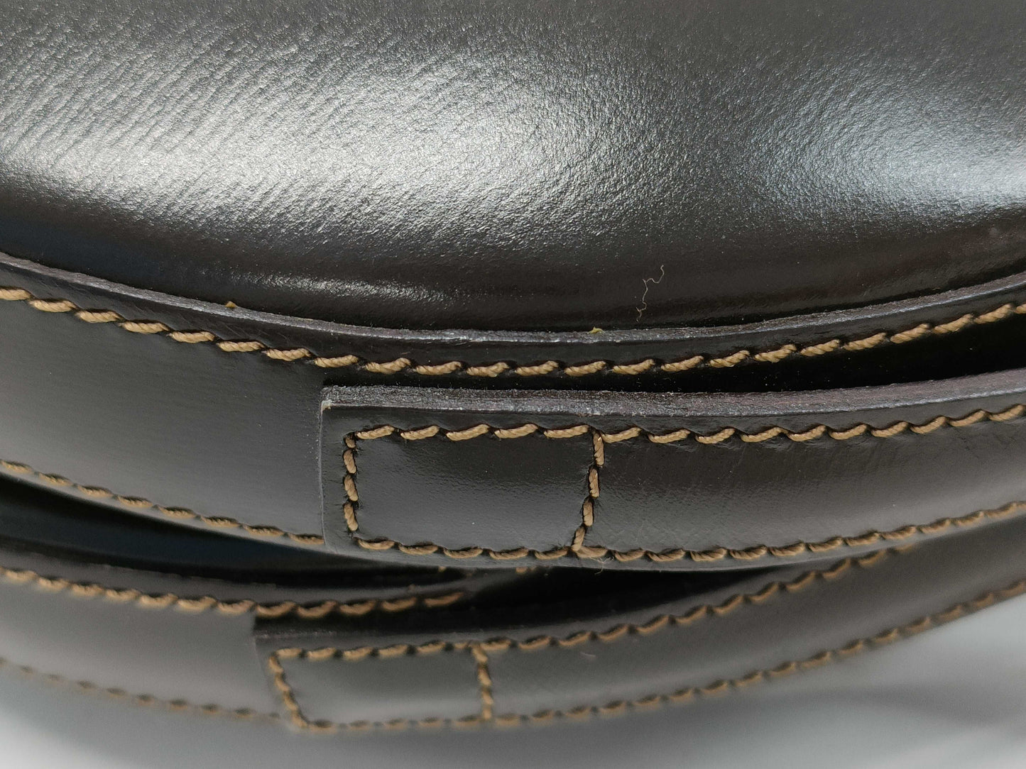LOEWE Round Handbag Brown Handbag