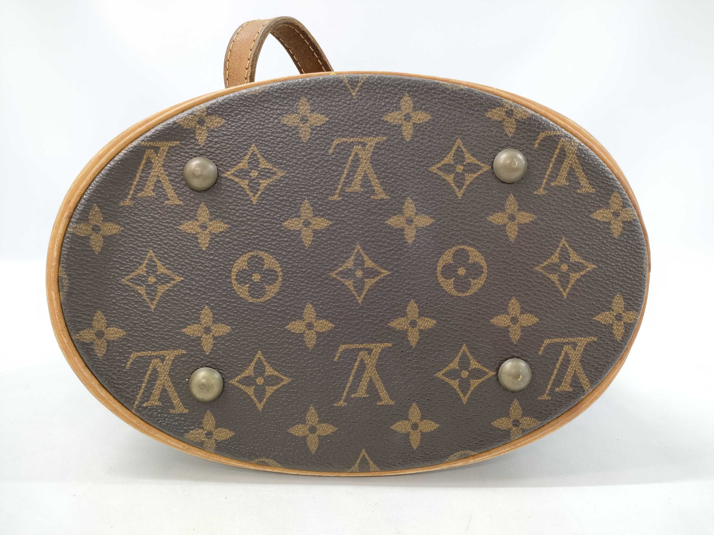 LOUIS VUITTON Monogram Petit Bucket Tote Bag with Pouch