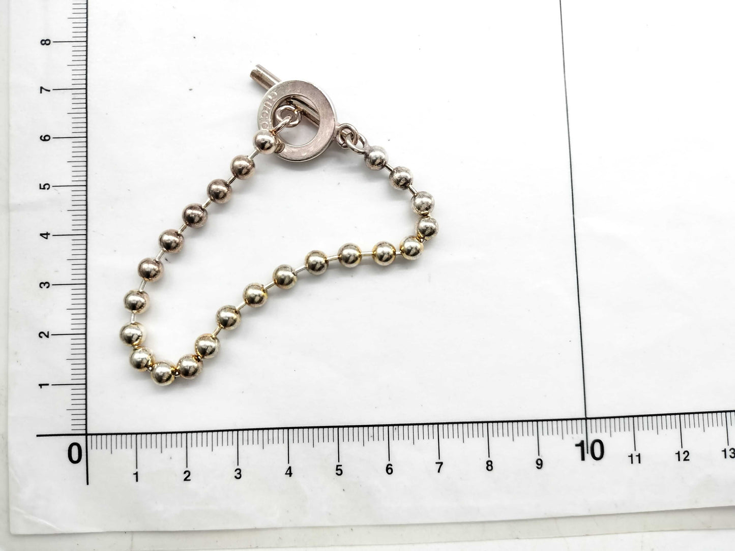 GUCCI Ball Bracelet, SV925, Size 18, 15.1g, Bracelet/Bangle