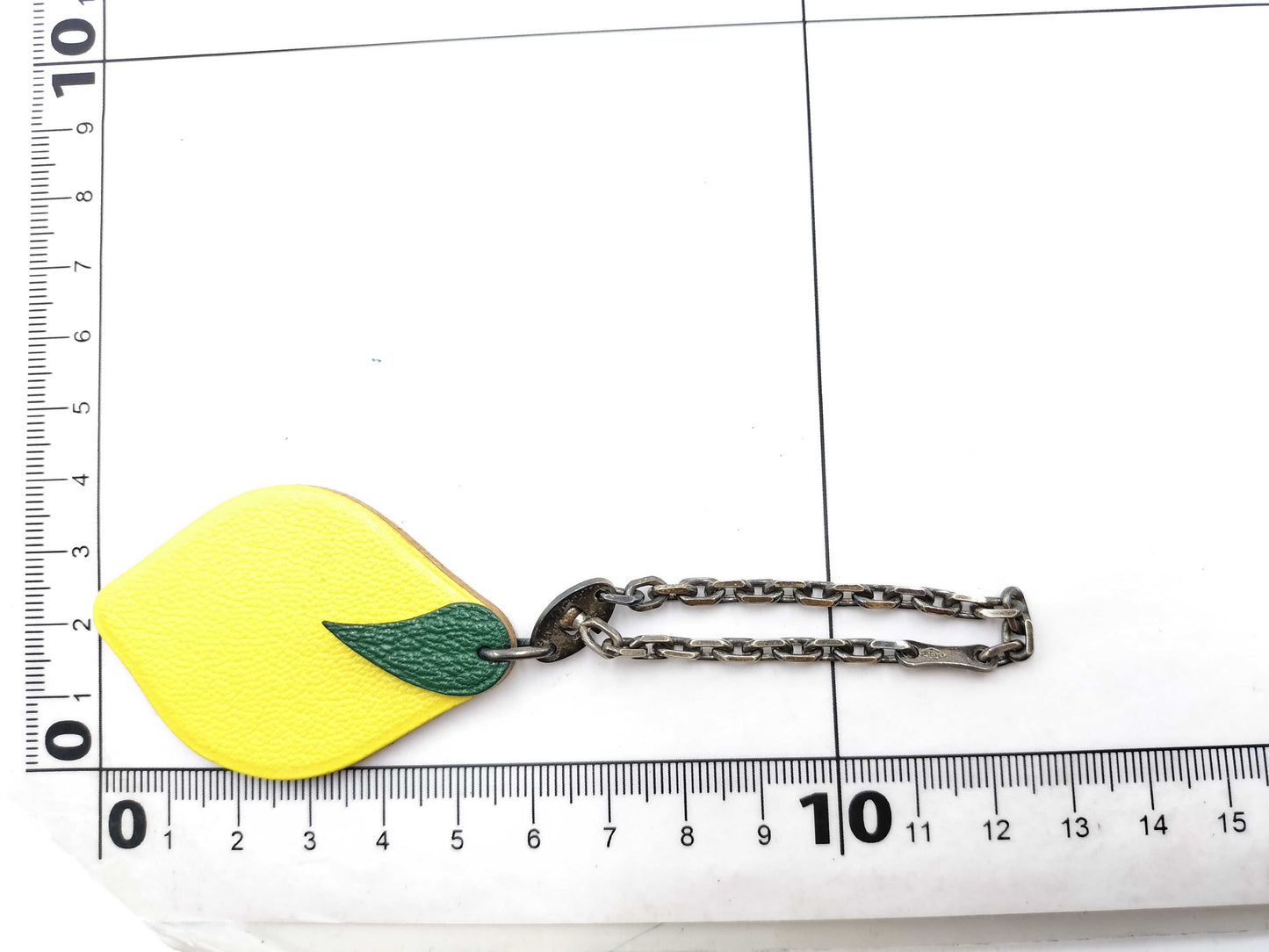 HERMES Lemon Charm Key Case/Key Holder