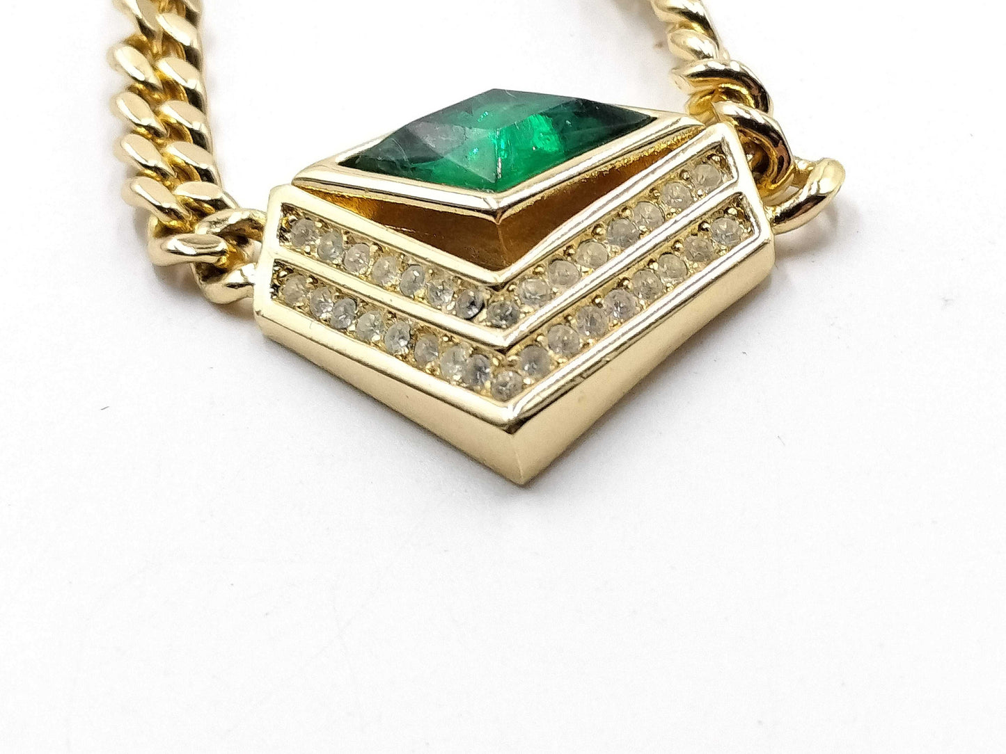 Dior Gold Stone Necklace