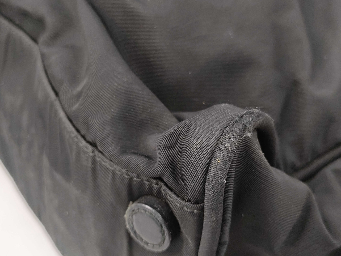 PRADA nylon tote bag with repair marks