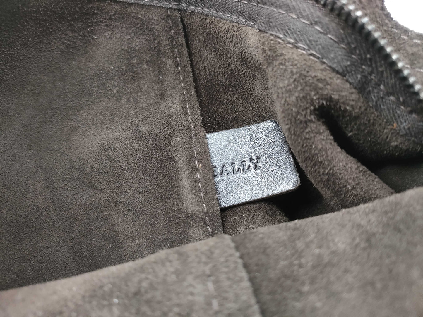 BALLY suede shoulder bag