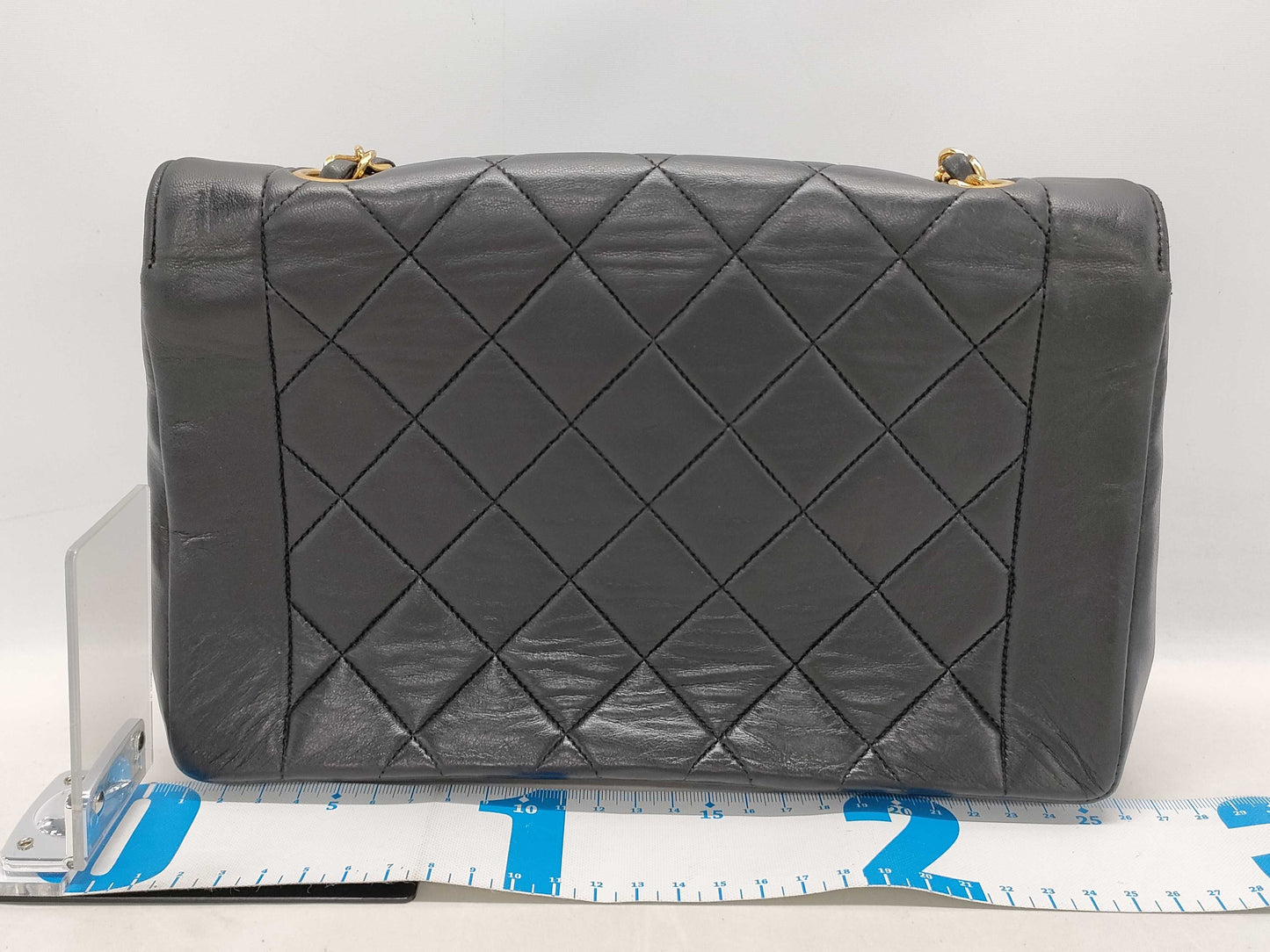 CHANEL Diana Lambskin Single Flap/Chain Shoulder Bag