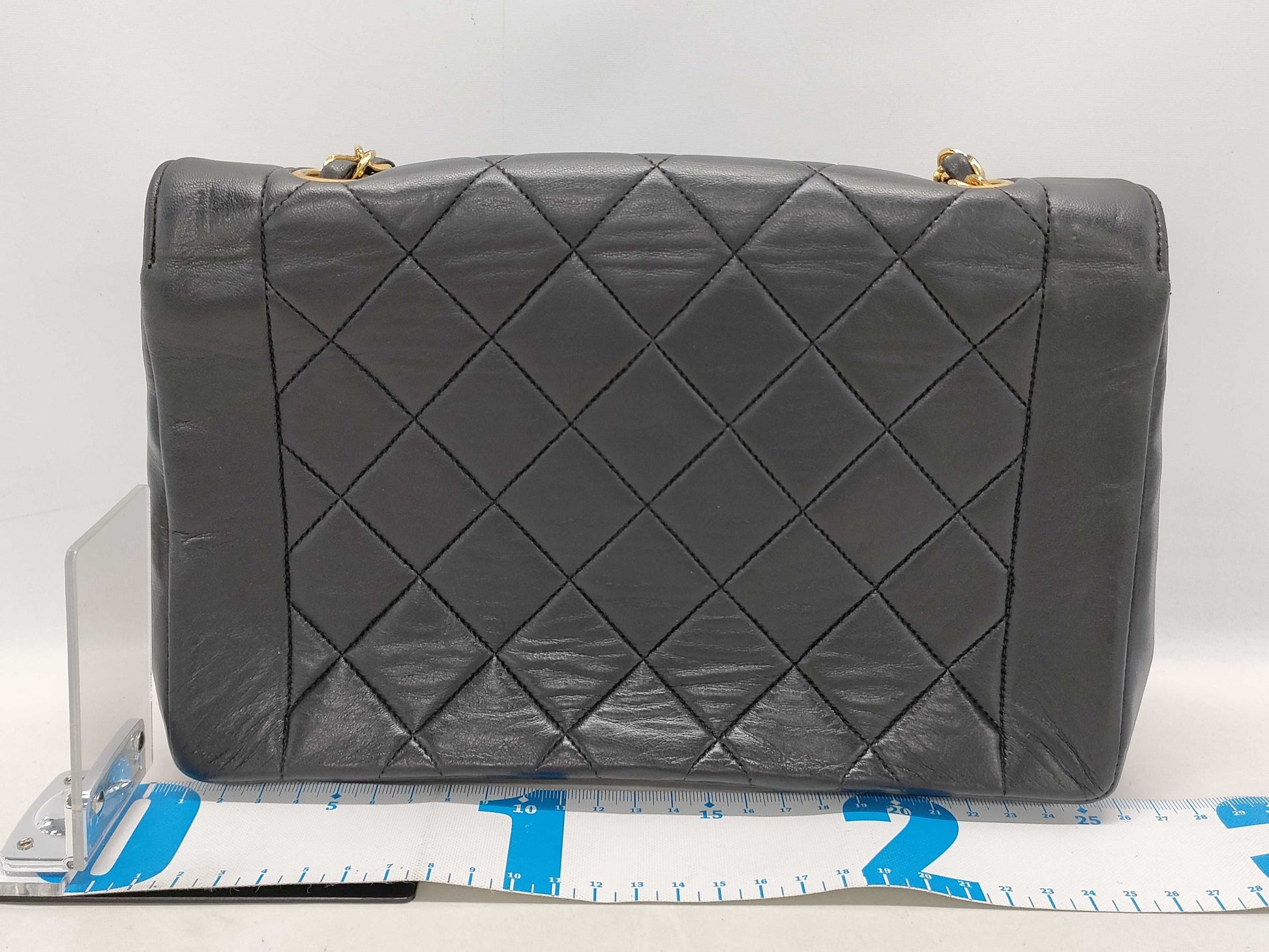 CHANEL Lambskin Diana Single Flap/Chain Shoulder Bag