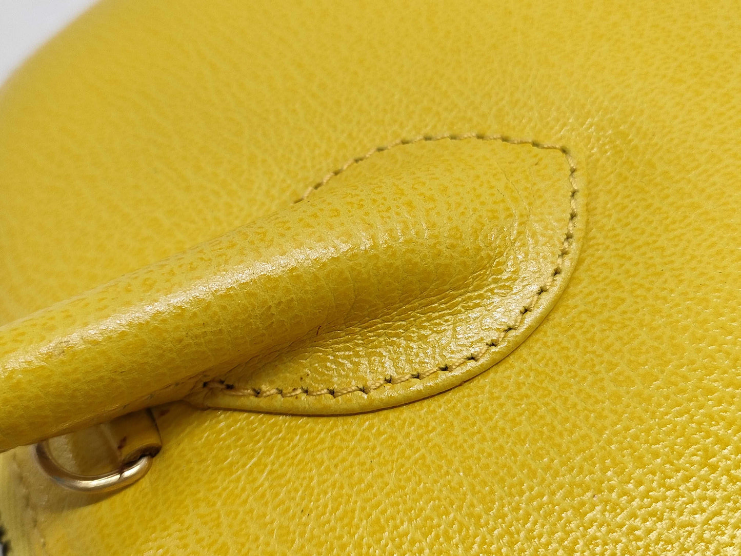 Salvatore Ferragamo Gancini Yellow Handbag