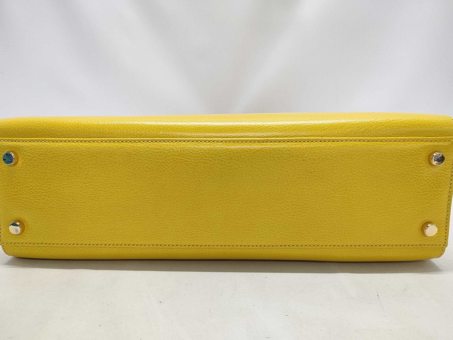 Salvatore Ferragamo Gancini Yellow Handbag