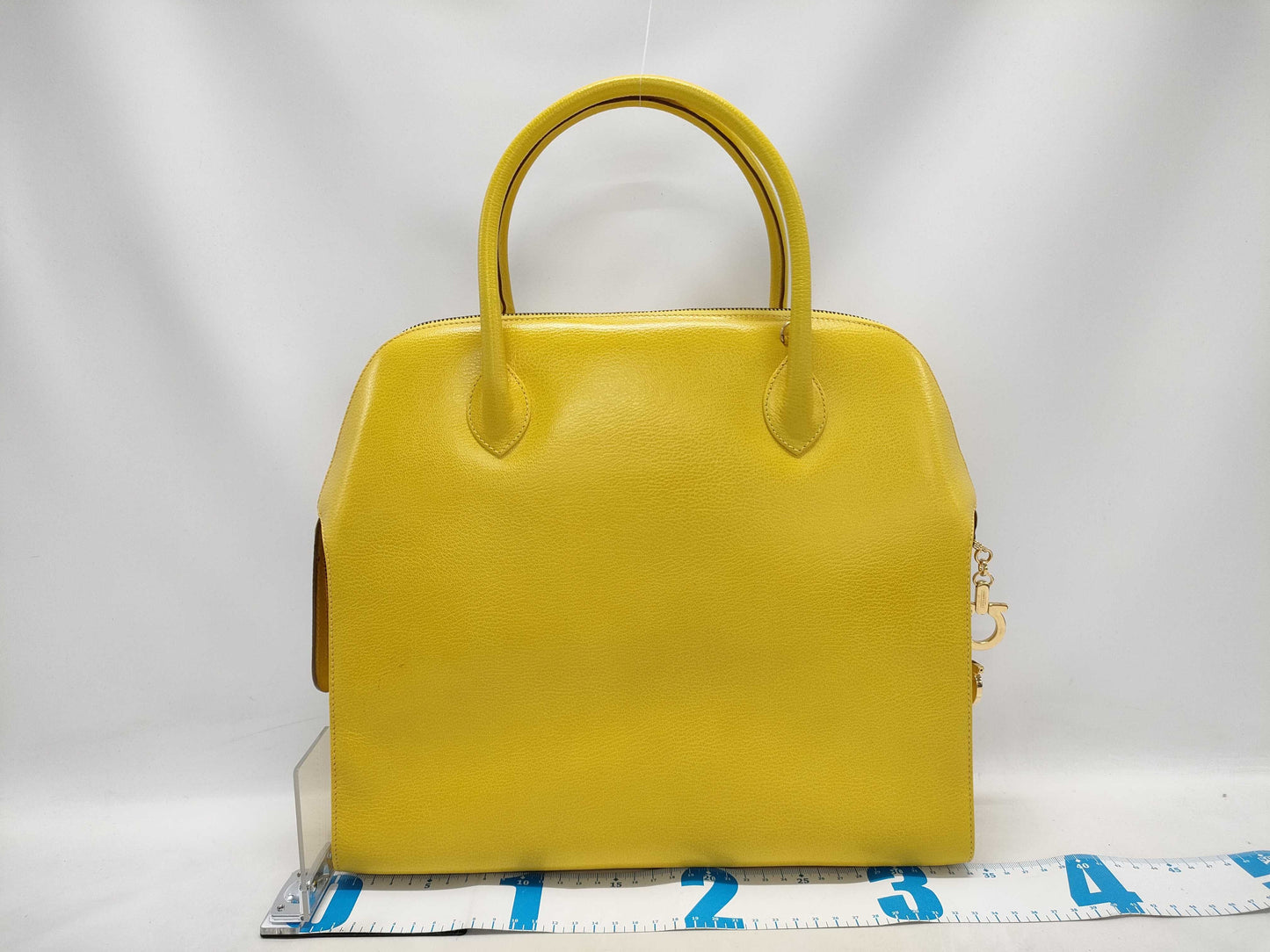 Salvatore Ferragamo Gancini Yellow Handbag