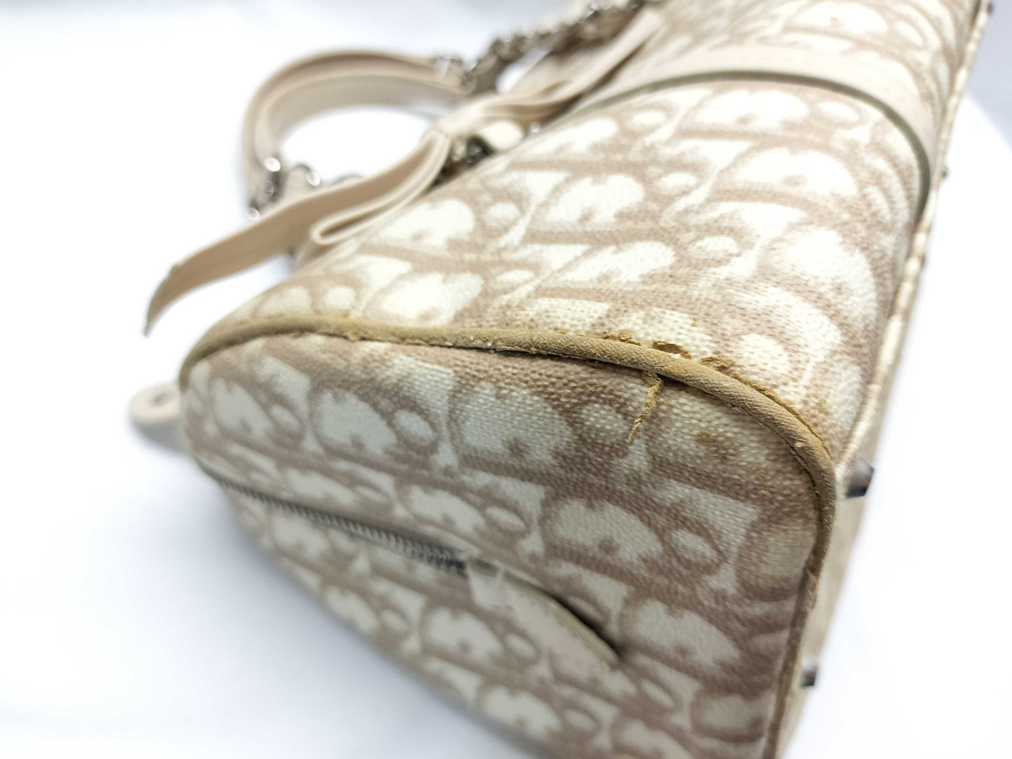 Dior Trotter Romantic Mini Boston PVC/Leather Handbag